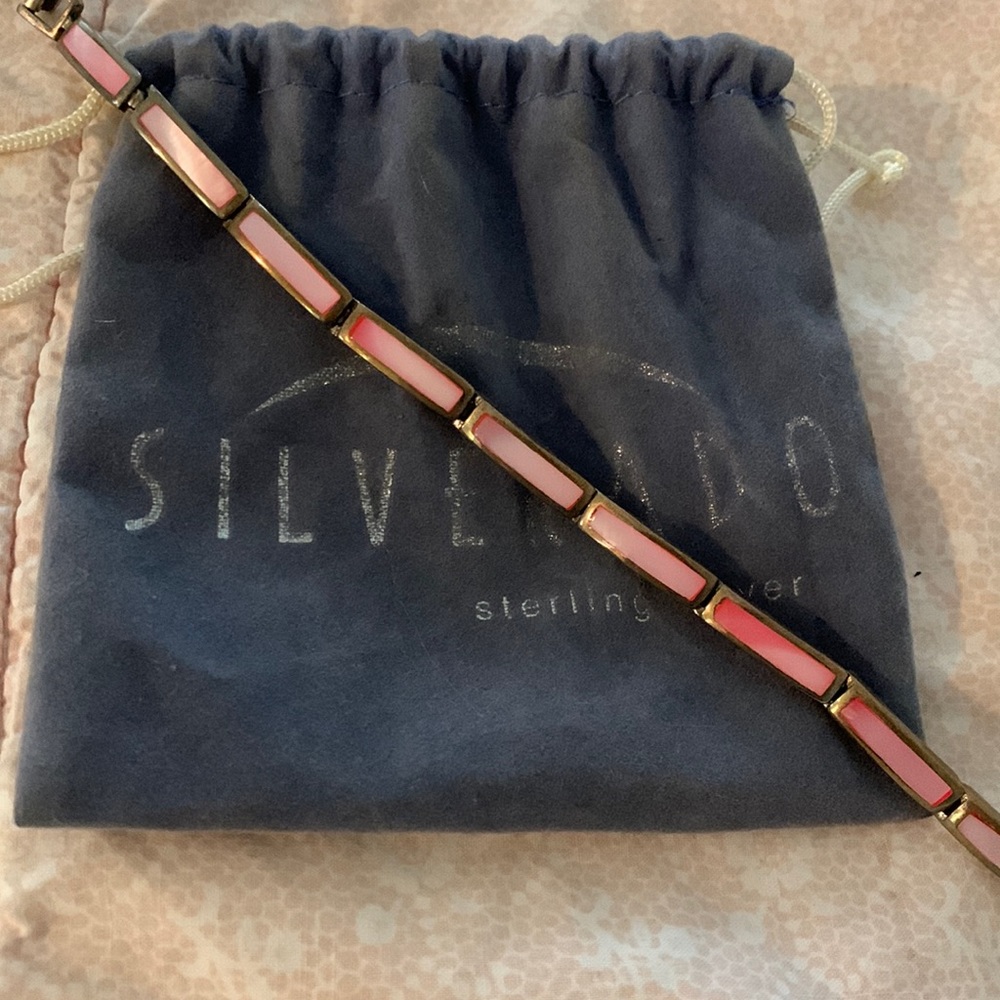 Silverado Sterling Silver Bracelet in Pink